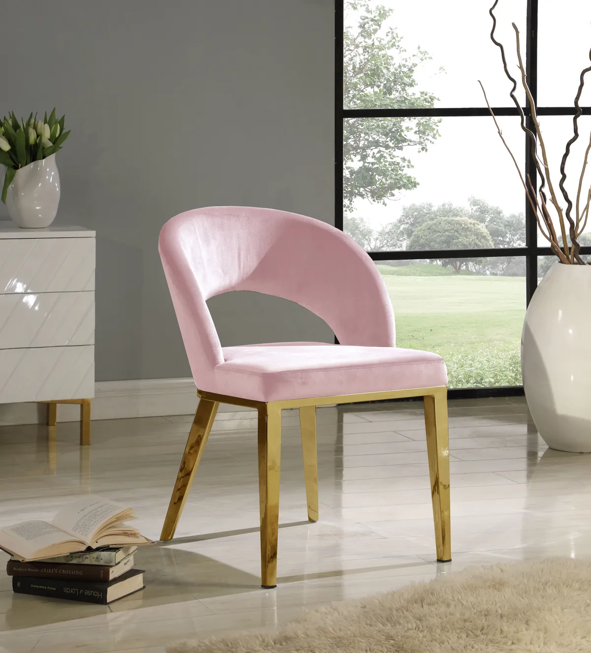 Roberto - Dining Chair - Pink