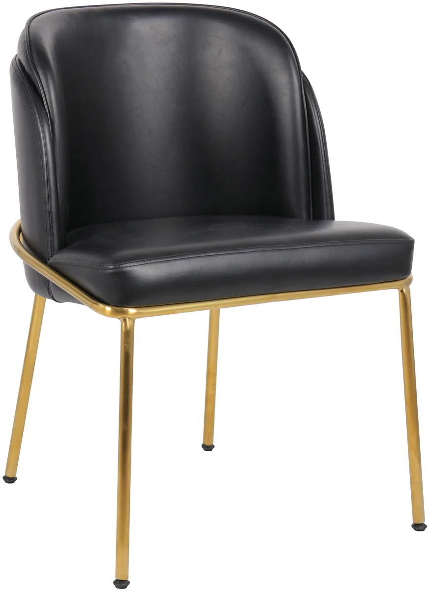 Jagger - Dining Chair (Set of 2) - Black - Faux Leather