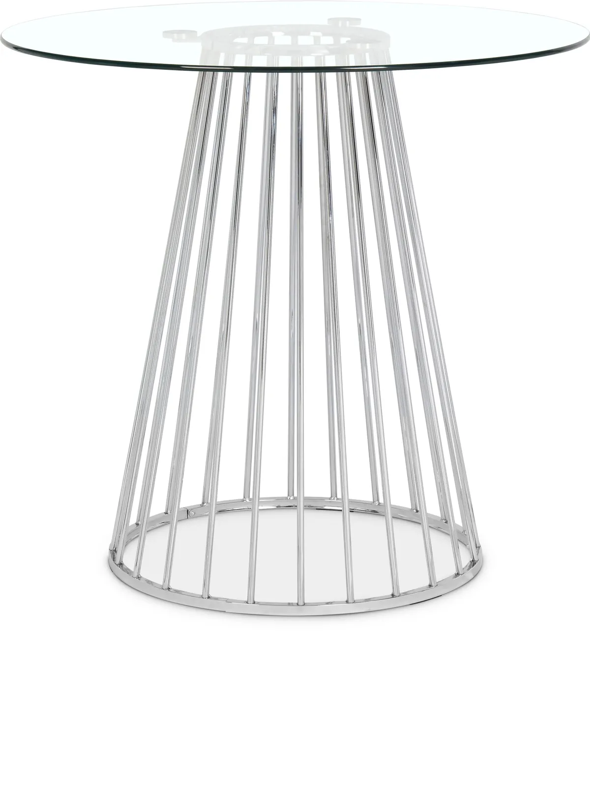 Gio - Counter Height Table - Pearl Silver - Metal