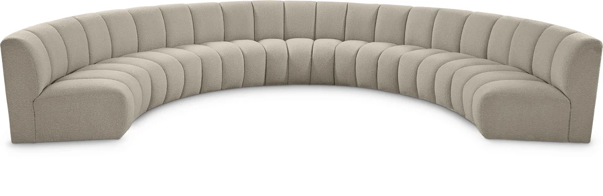 Infinity - 7 Piece Modular Sectional - Light Brown