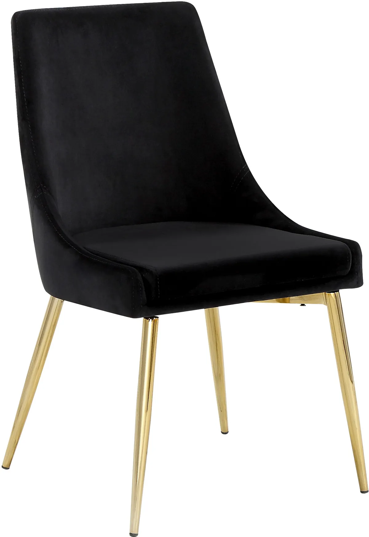 Karina - Dining Chair (Set of 2) - Black - Fabric