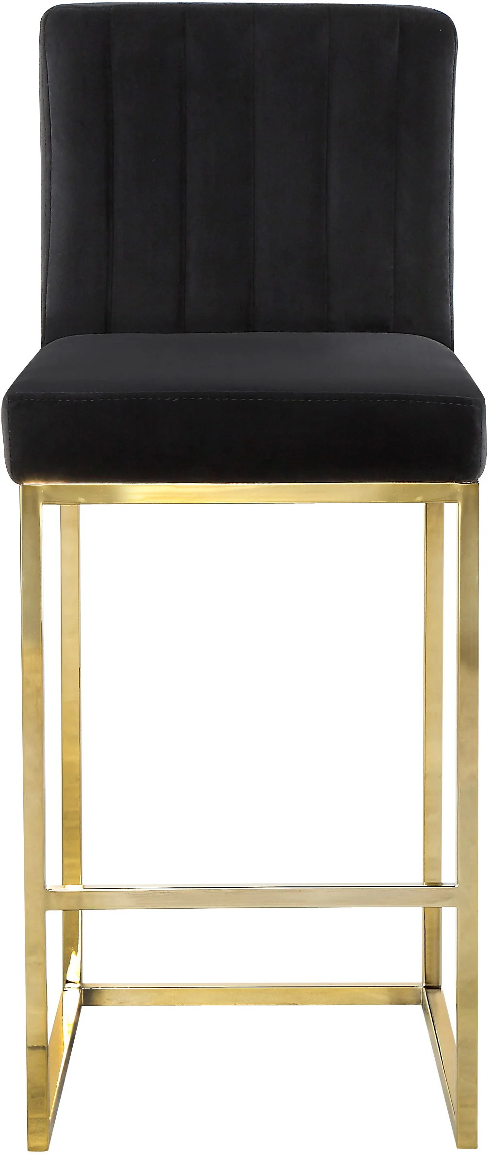 Giselle - Stool - Black - Fabric