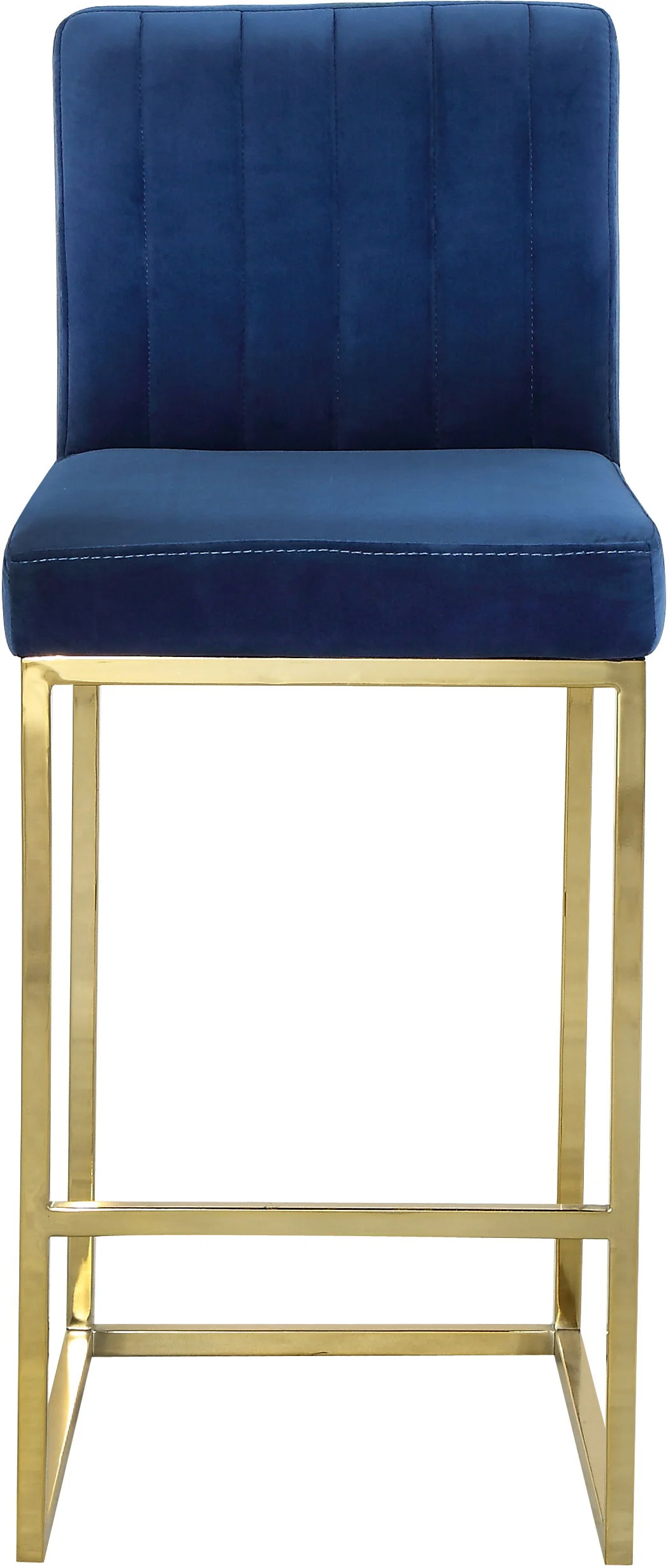 Giselle - Stool - Navy - Fabric