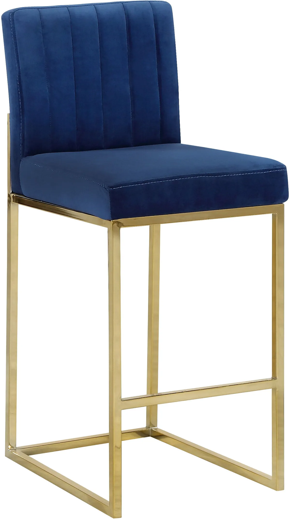 Giselle - Stool - Navy - Fabric