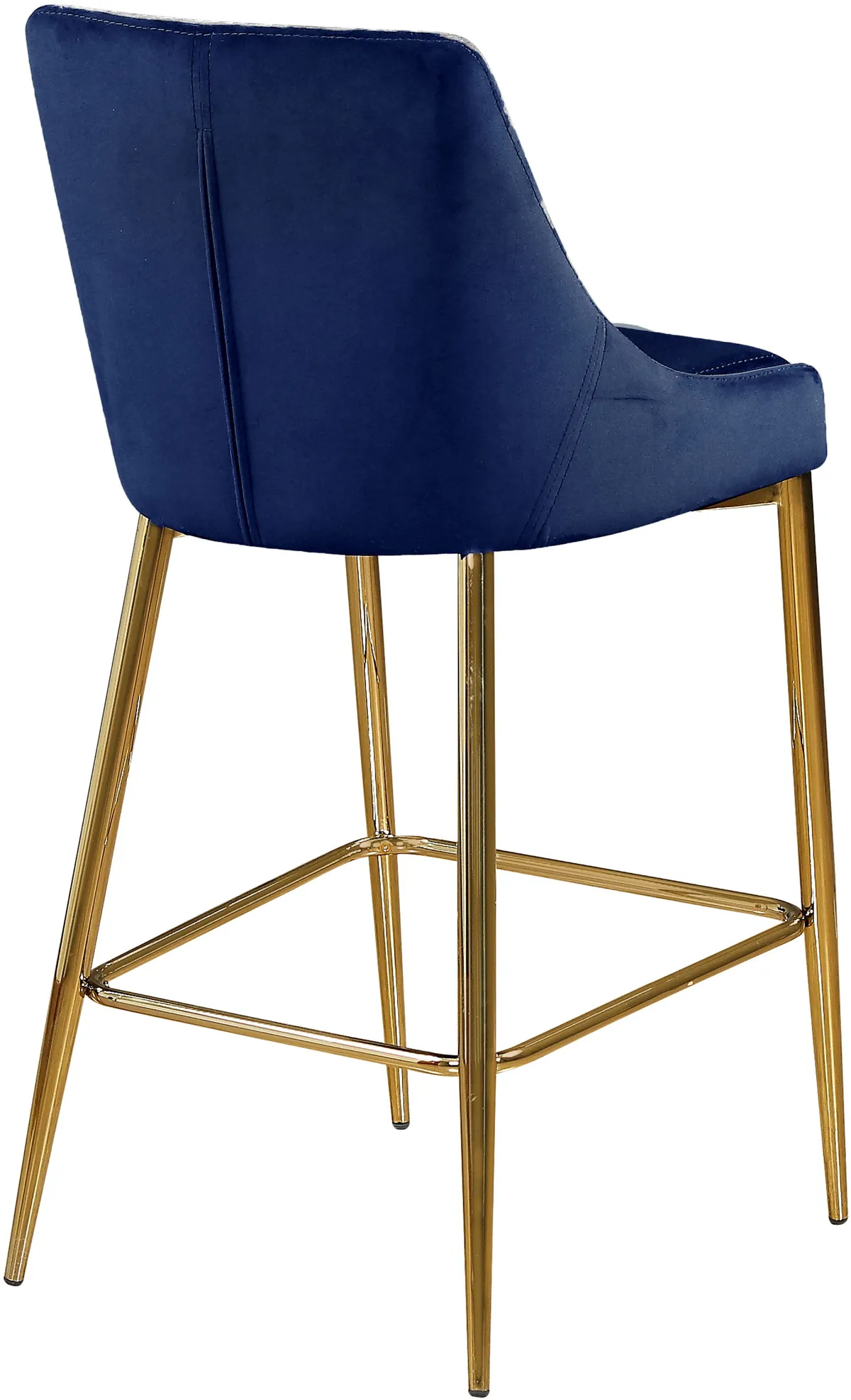 Karina - Stool (Set of 2) - Navy - Fabric - View 2