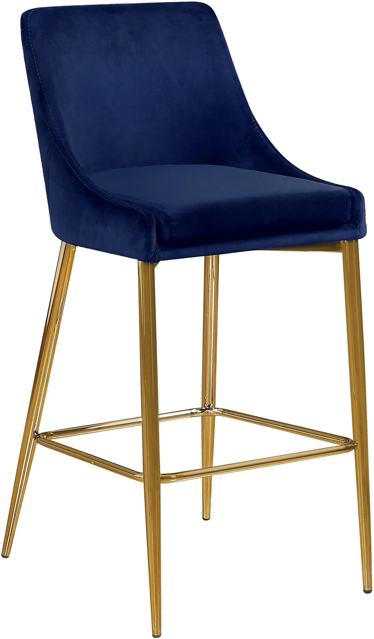 Karina - Stool (Set of 2) - Navy - Fabric