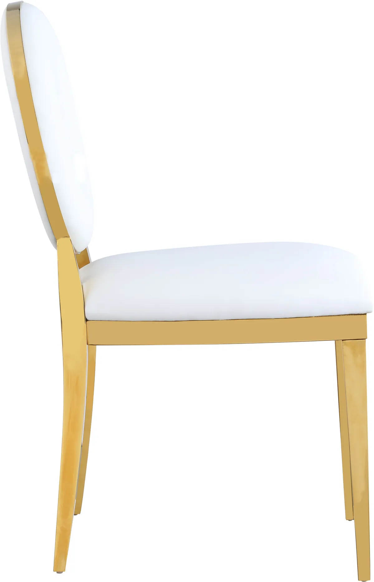 Carousel - Dining Chair (Set of 2) - White - Faux Leather