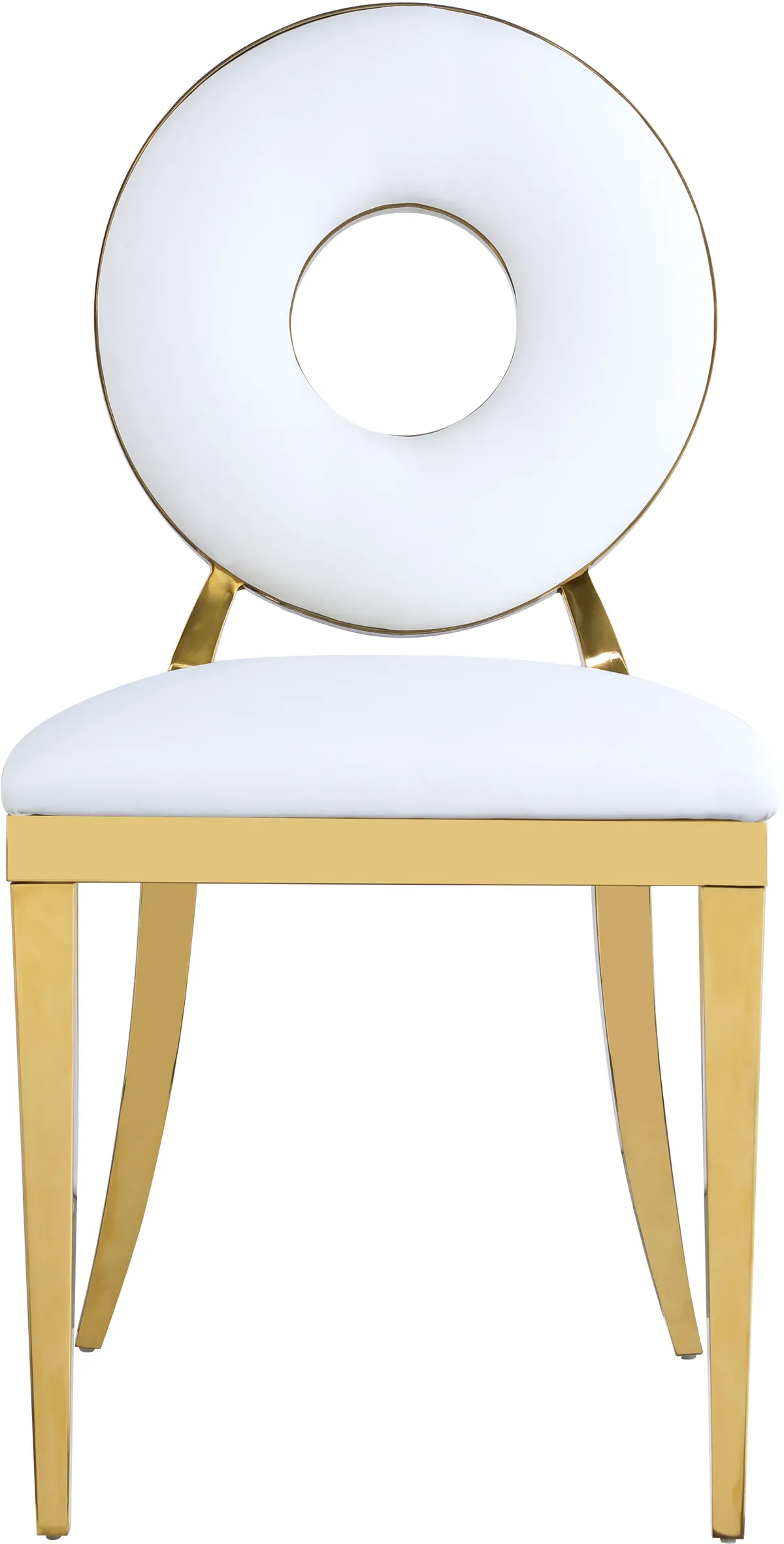 Carousel - Dining Chair (Set of 2) - White - Faux Leather