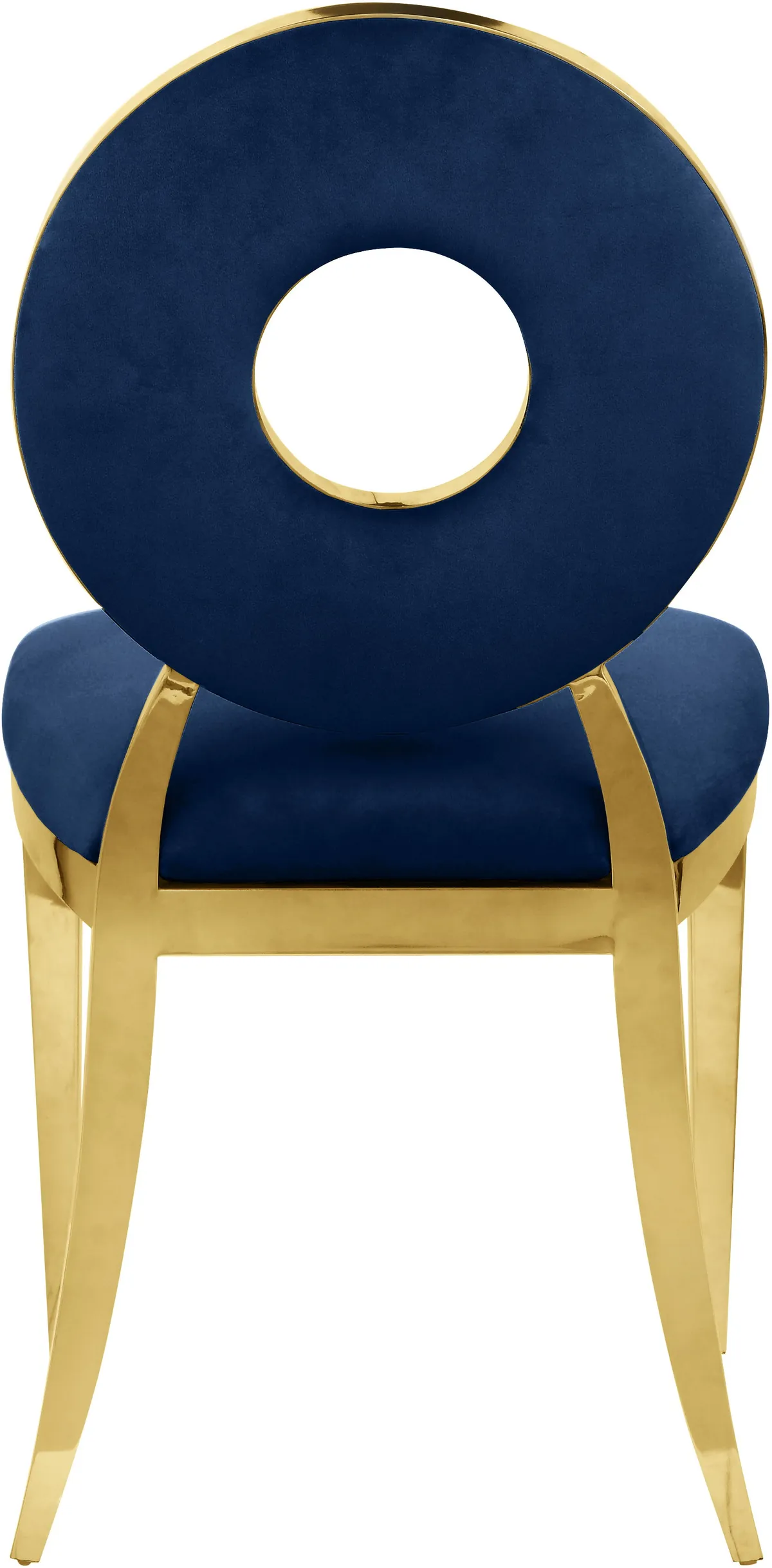 Carousel - Dining Chair (Set of 2) - Navy - Fabric - View 2