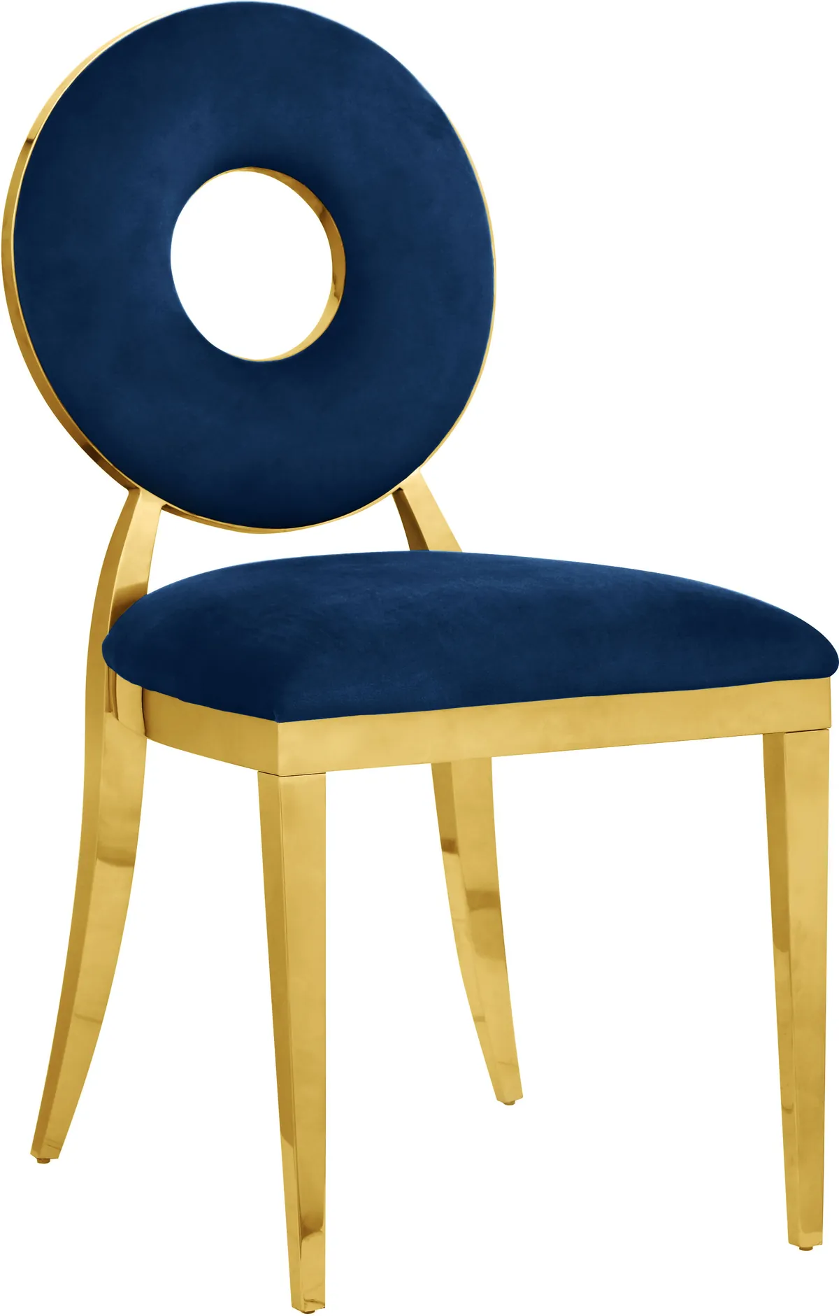 Carousel - Dining Chair (Set of 2) - Navy - Fabric