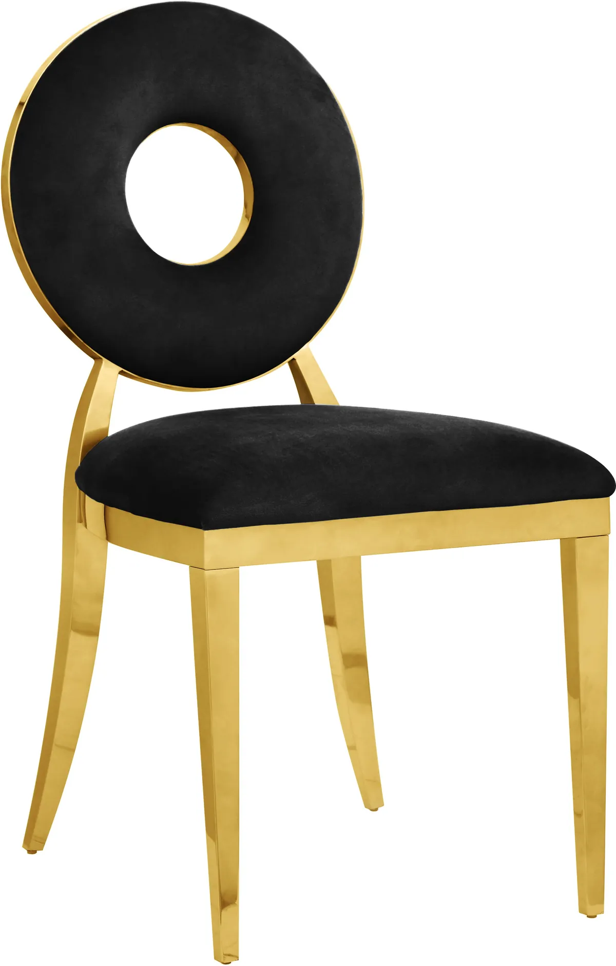 Carousel - Dining Chair (Set of 2) - Black - Fabric
