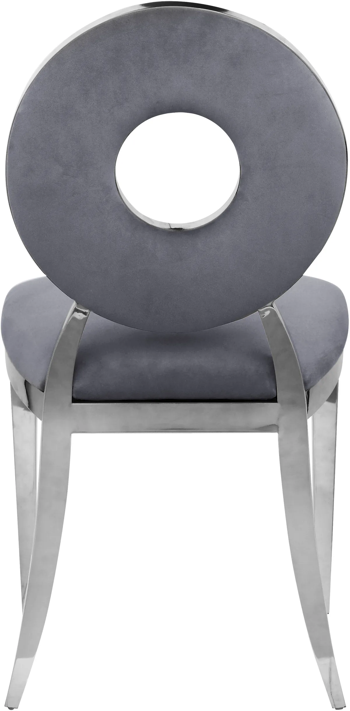 Carousel - Dining Chair (Set of 2) - Gray - Fabric - View 2