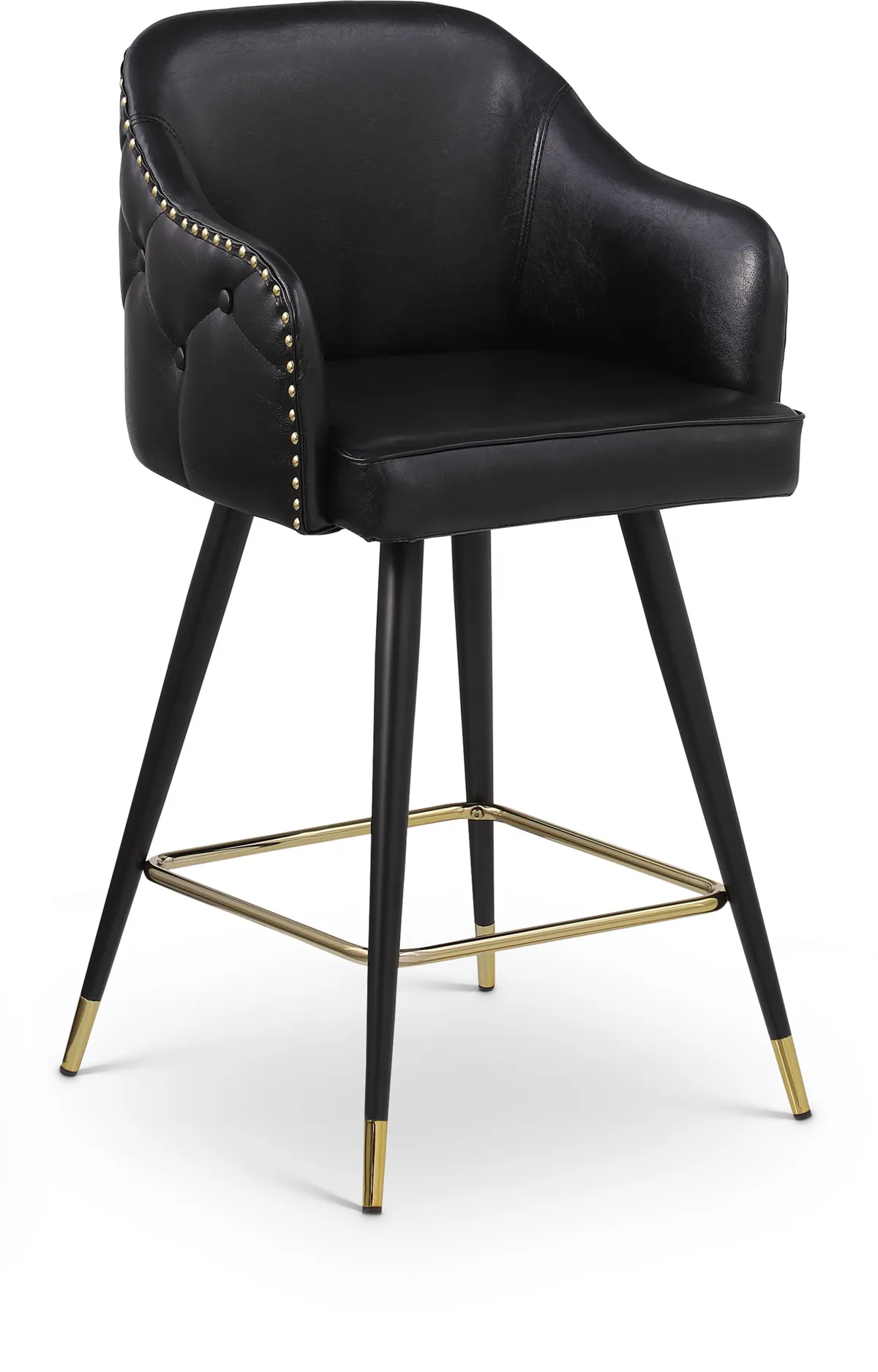 Barbosa - Counter Bar Stool (Set of 2) - Black