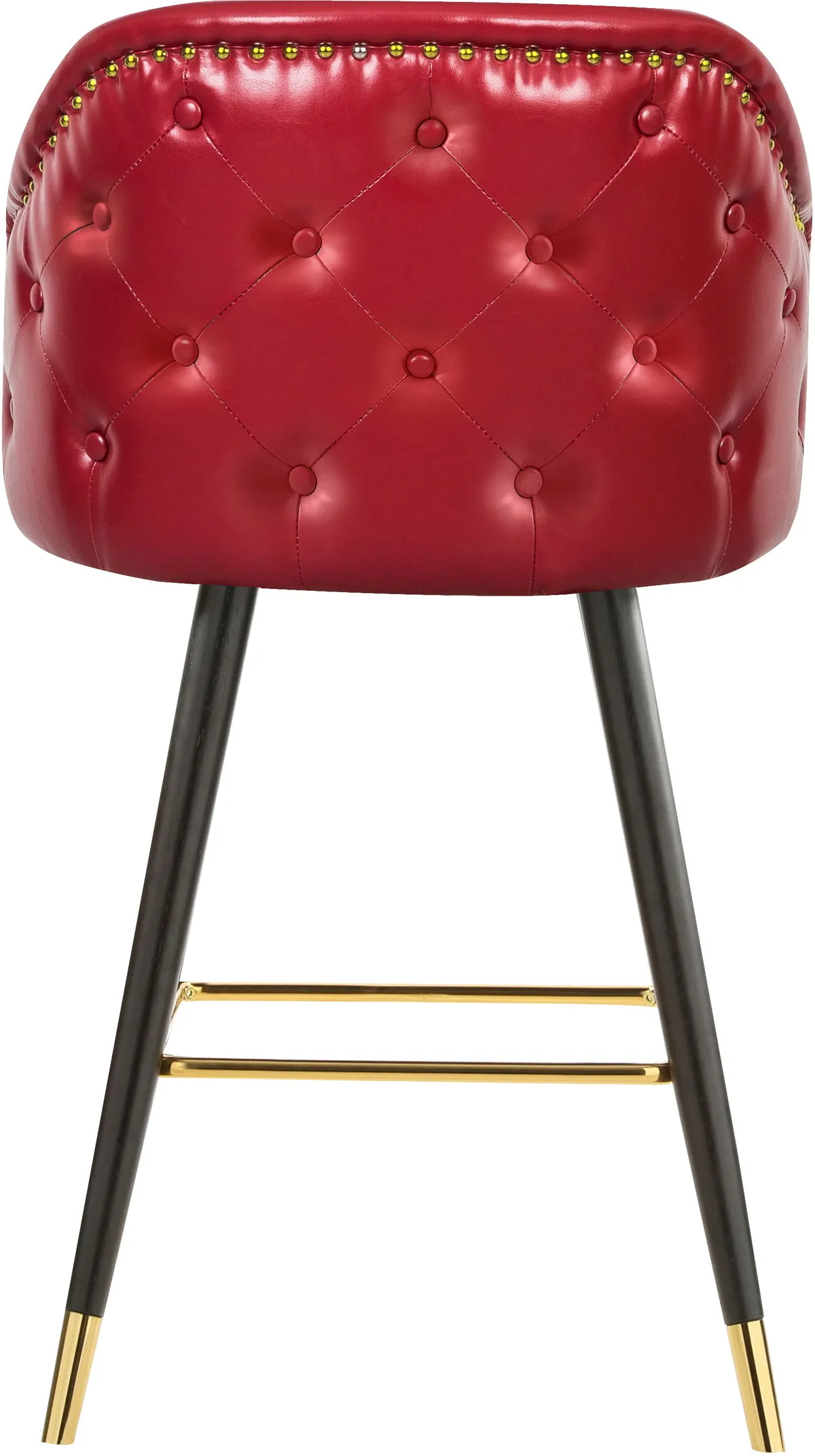 Barbosa - Counter Bar Stool (Set of 2) - Red - View 2