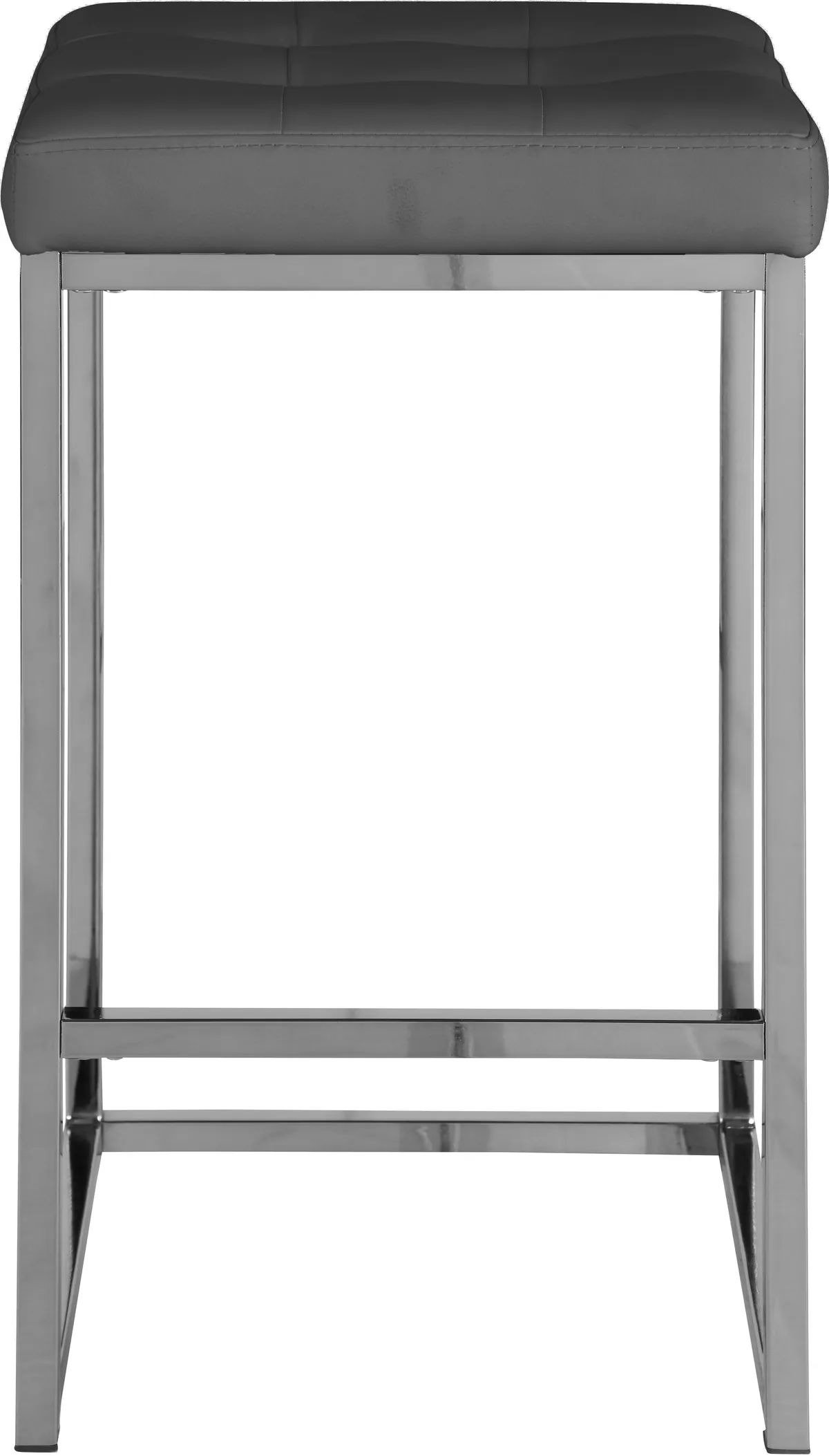 Nicola - Stool (Set of 2) - Gray - Faux Leather