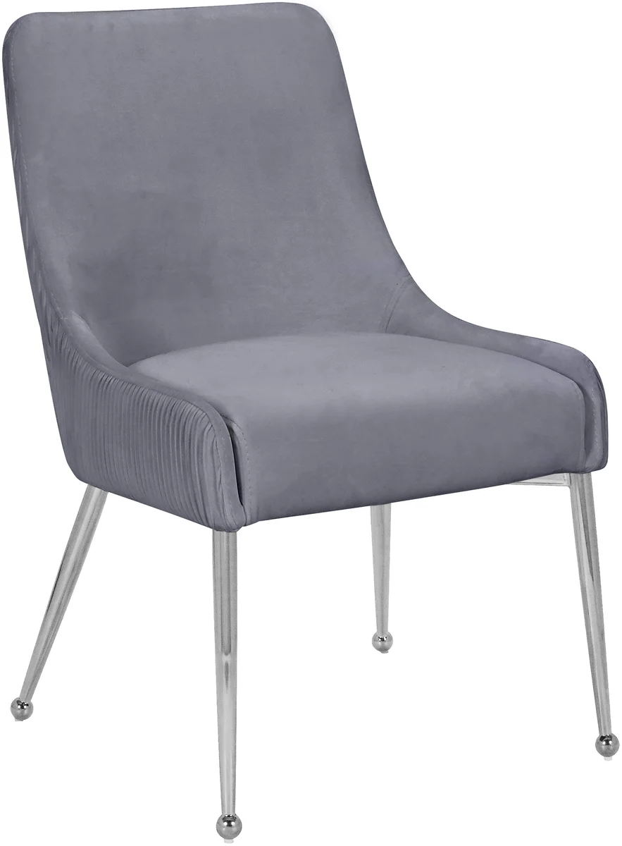 Ace - Dining Chair (Set of 2) - Gray - Fabric