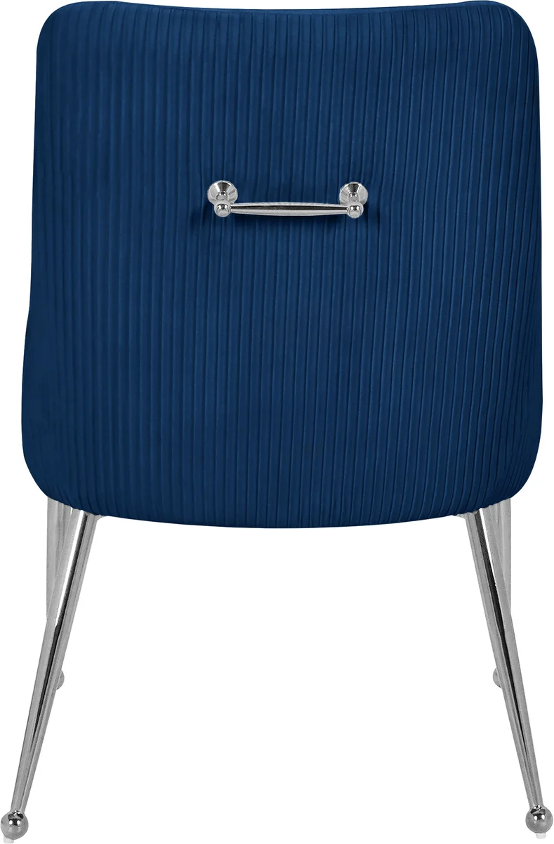Ace - Dining Chair (Set of 2) - Navy - Fabric - View 2