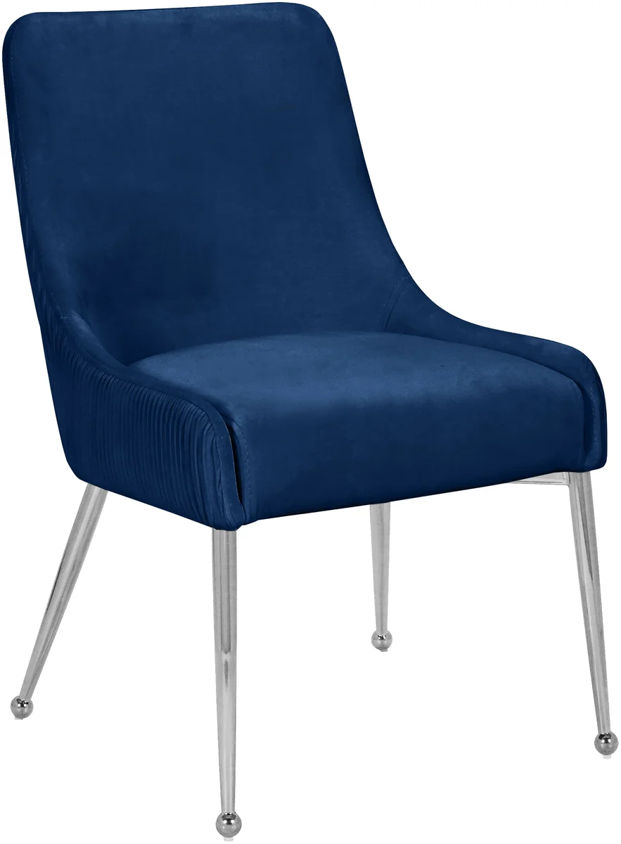 Ace - Dining Chair (Set of 2) - Navy - Fabric