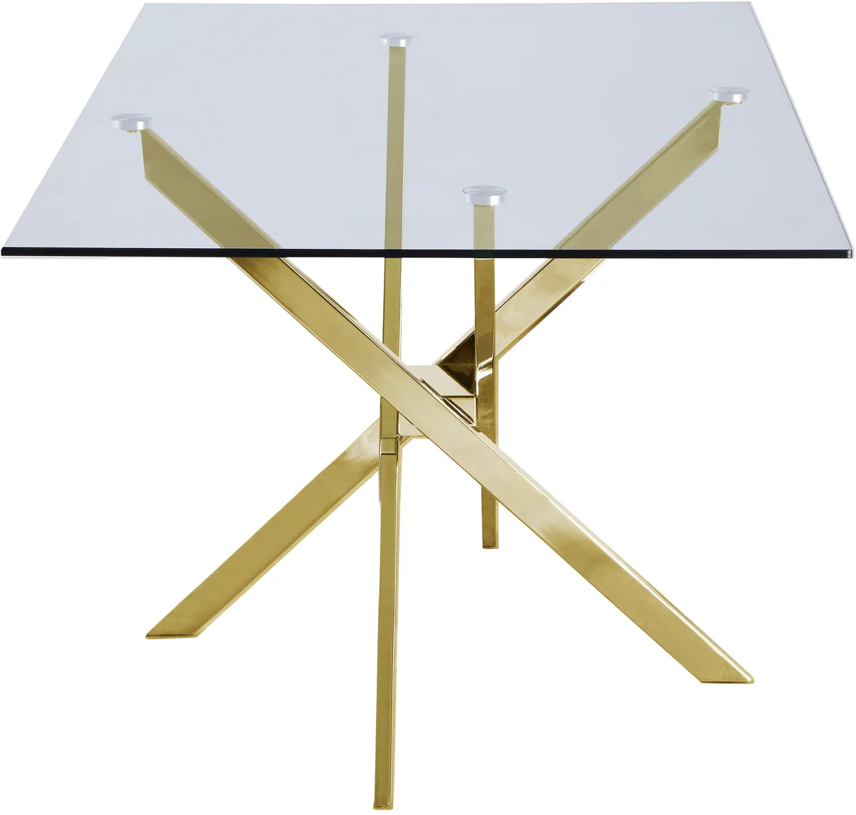 Xander - Dining Table - Fabric - Gold