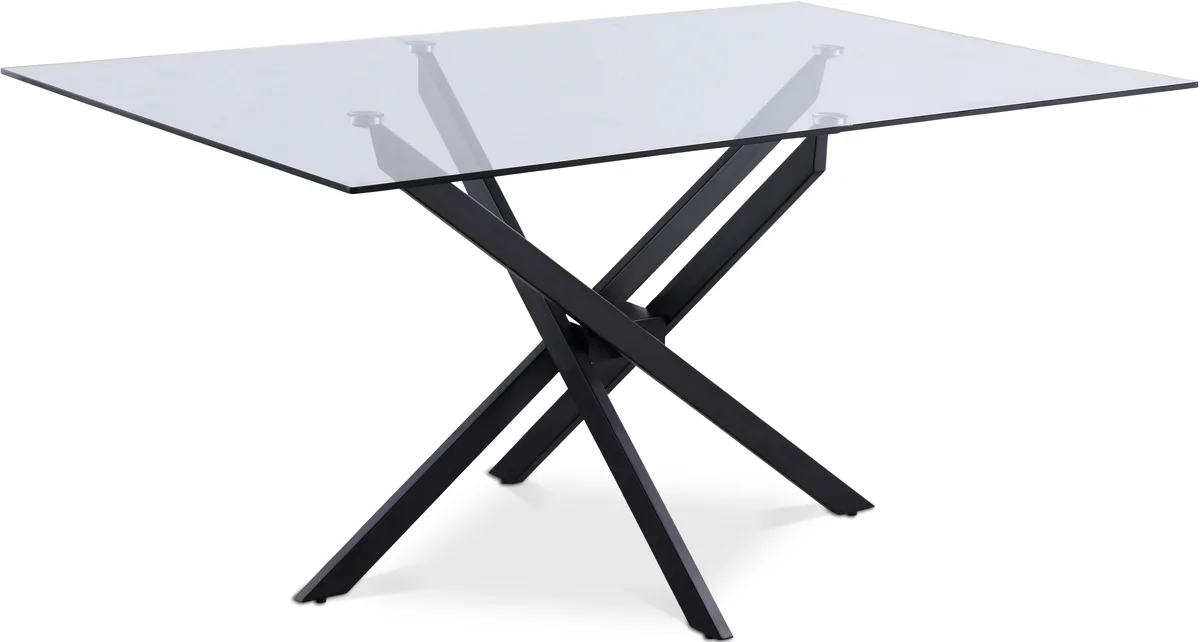 Xander - Dining Table - Matte Black - Metal