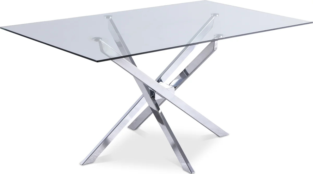 Xander - Dining Table - Pearl Silver - Metal