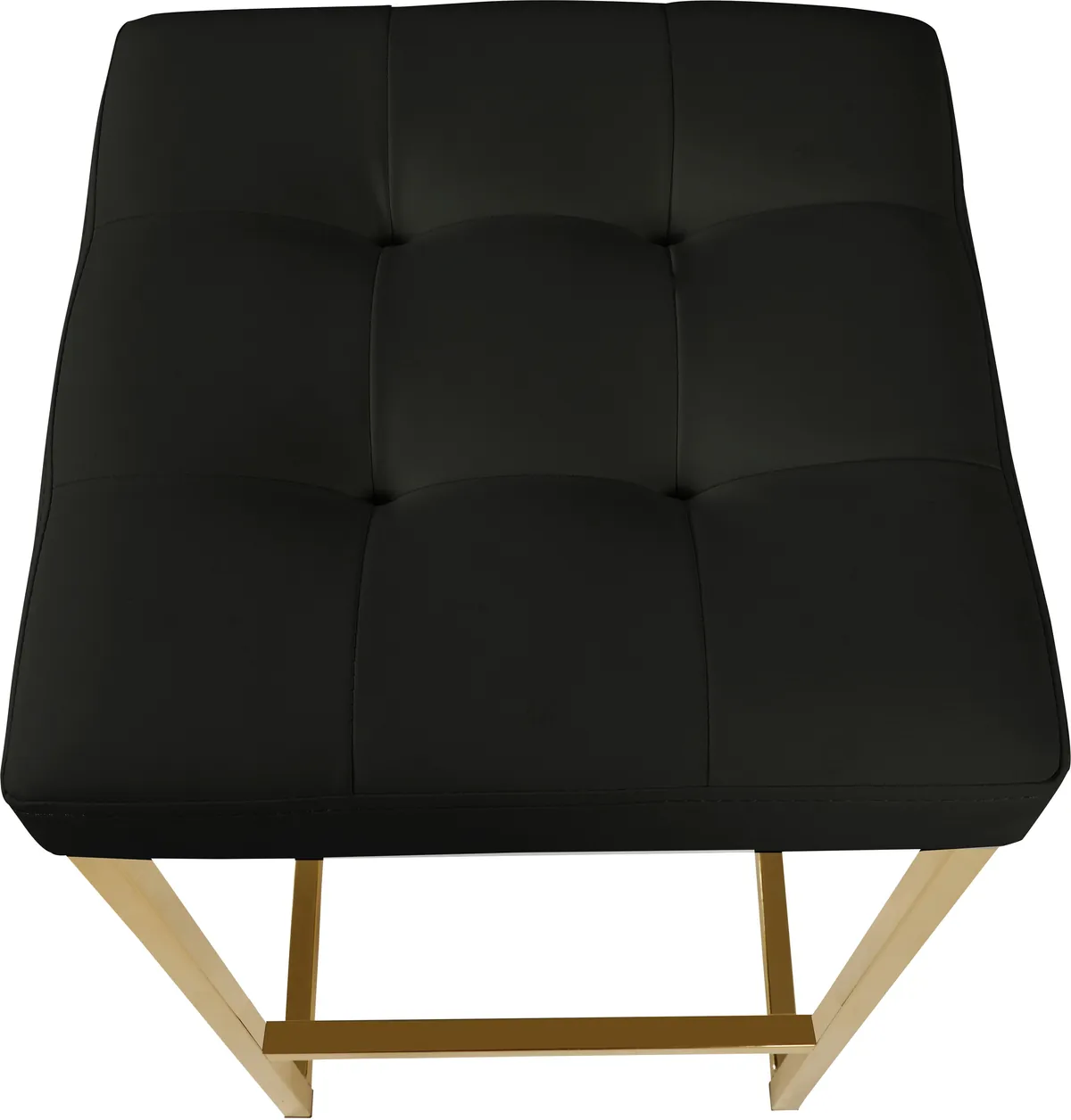 Nicola - Stool With Gold Base (Set of 2) - Black