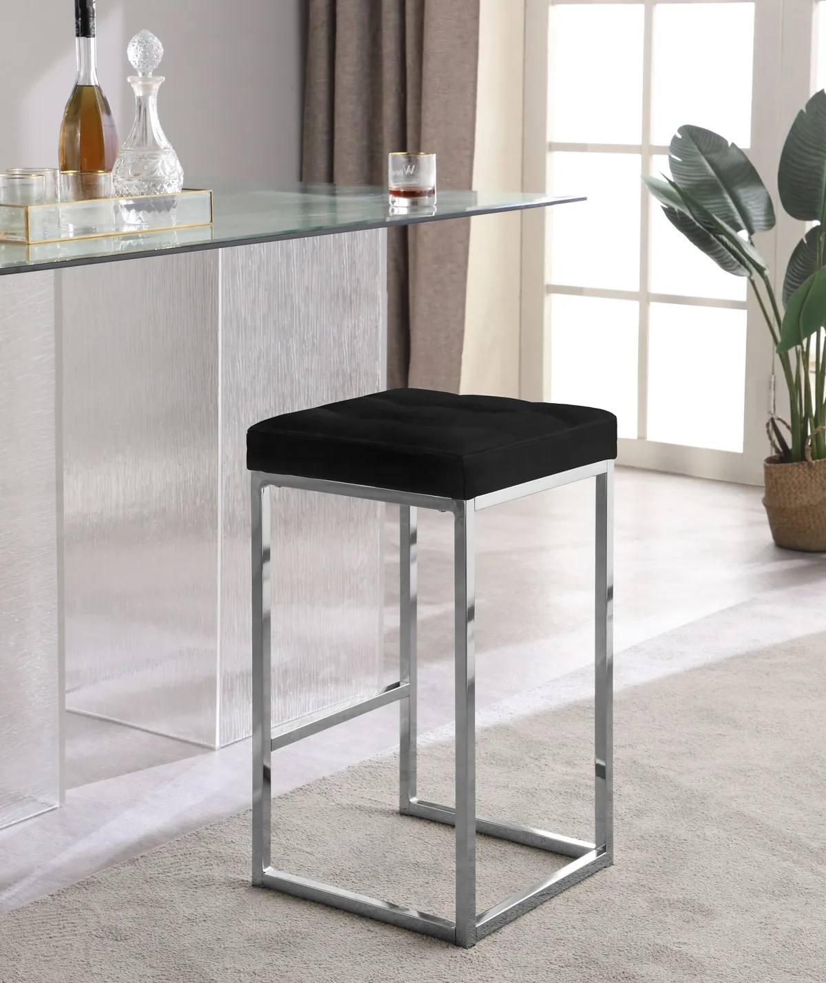 Nicola - Stool (Set of 2) - Black