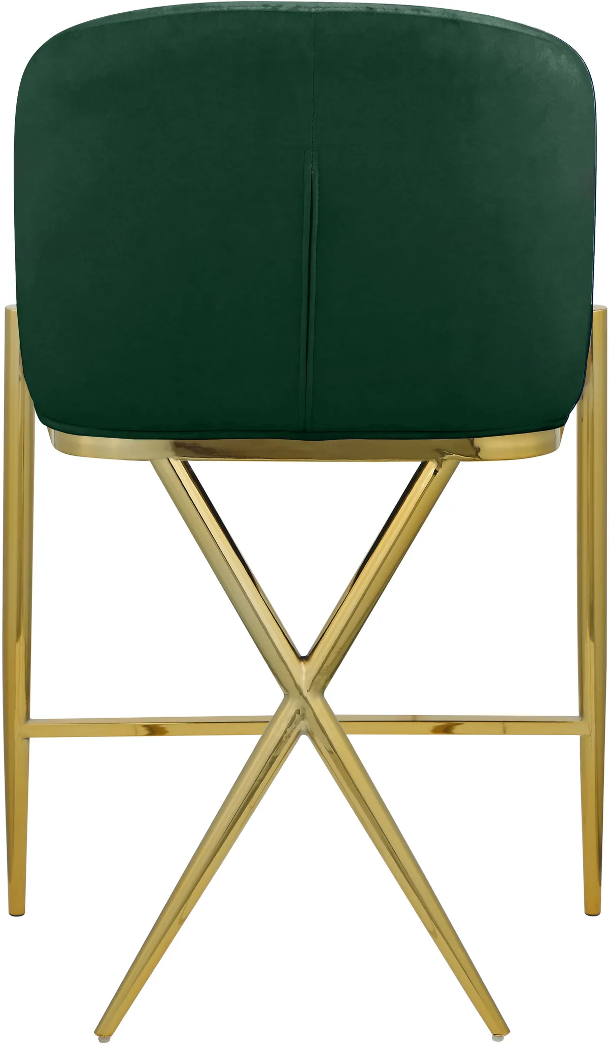 Xavier - Counter Stool - Green - View 2