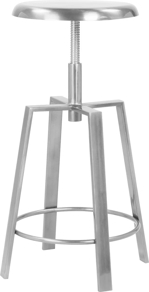 Lang - Counter Bar Stool - Silver