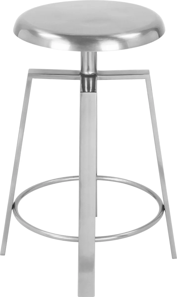 Lang - Counter Bar Stool - Silver