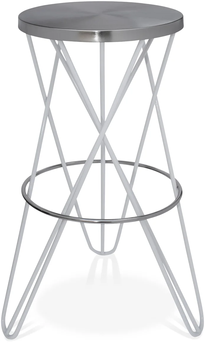 Mercury - Bar Stool - White