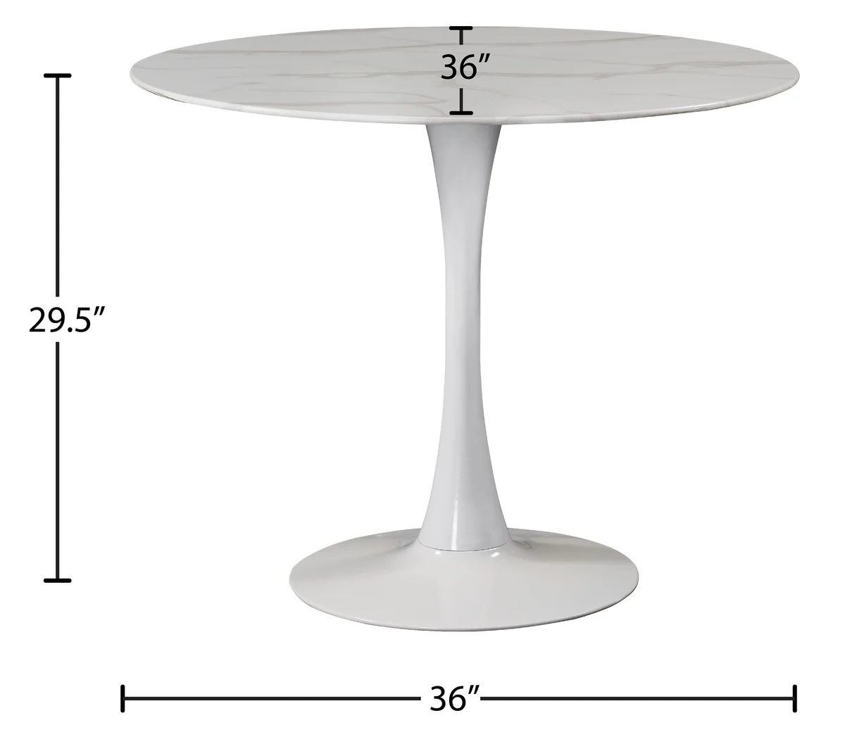 Tulip - 36" Dining Table - White