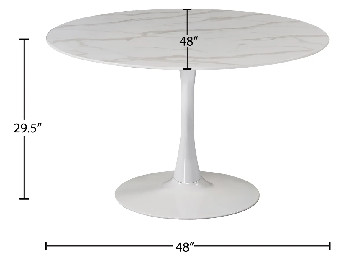 Tulip - 48" Dining Table - White