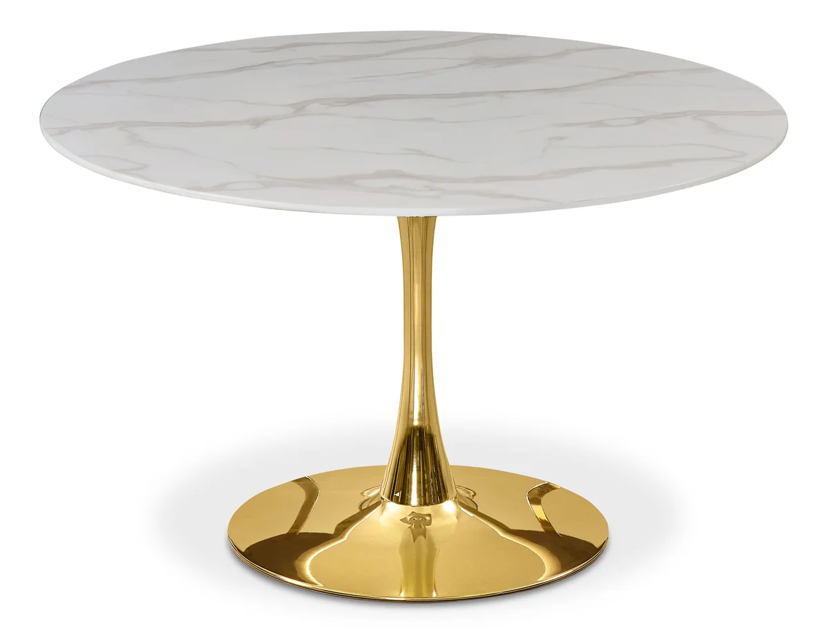 Tulip - 48" Dining Table - Gold
