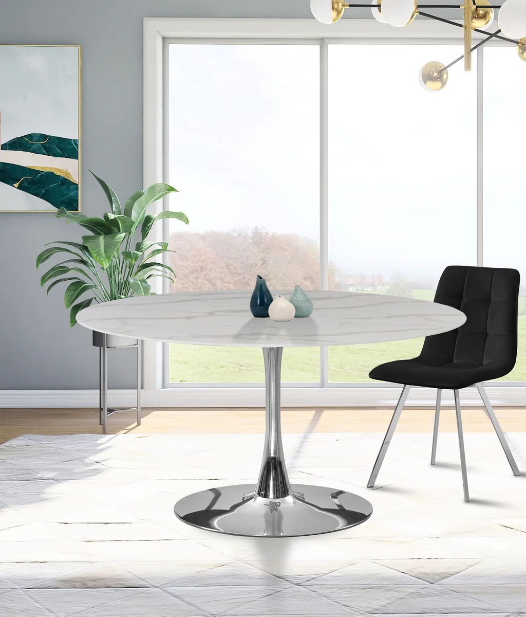 Tulip - 48" Dining Table - Chrome