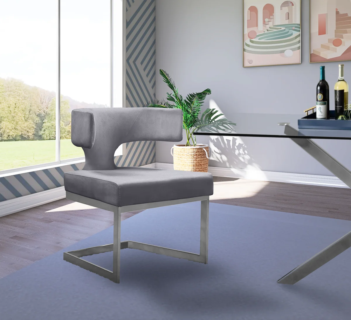 Alexandra - Dining Chair - Gray