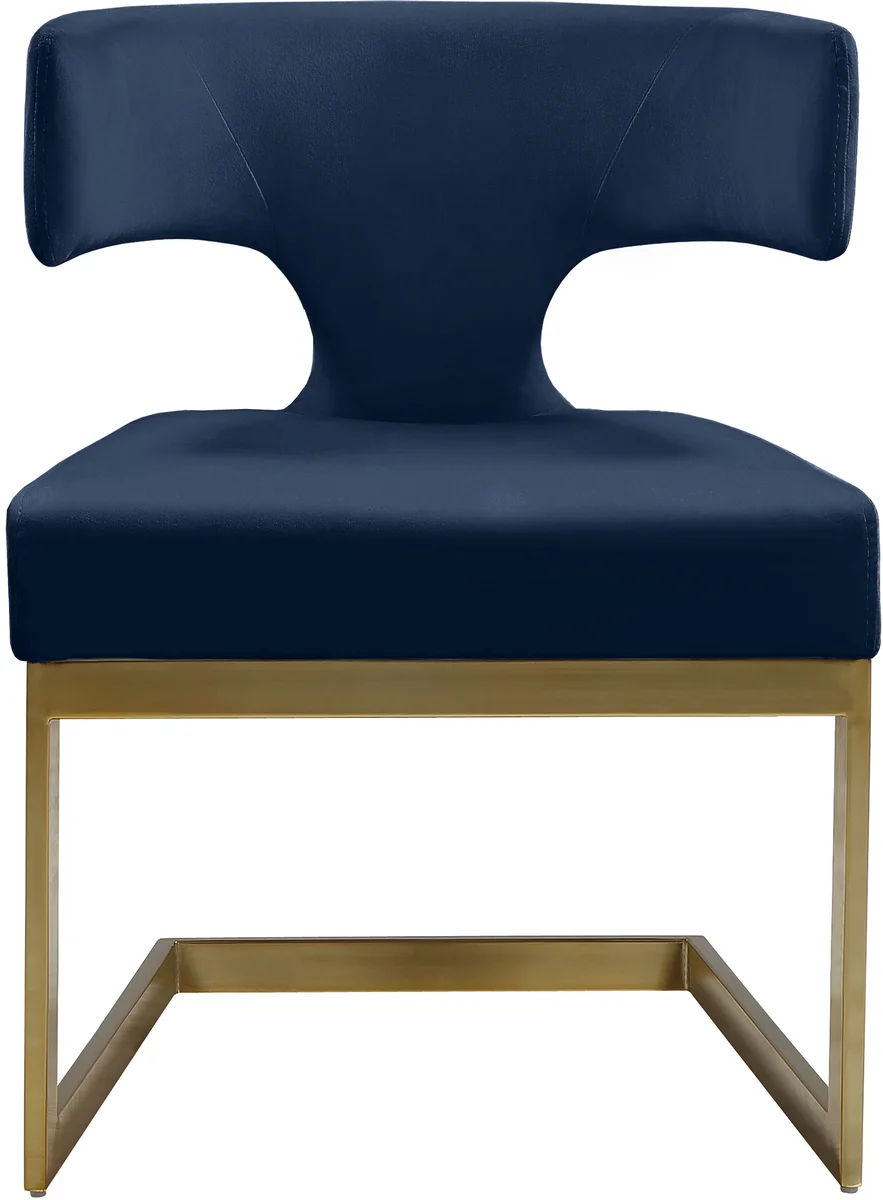 Alexandra - Dining Chair - Navy - Fabric