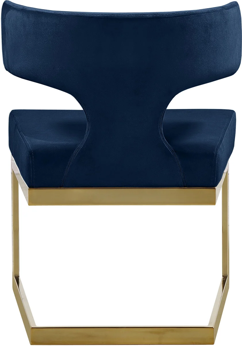 Alexandra - Dining Chair - Navy - Fabric