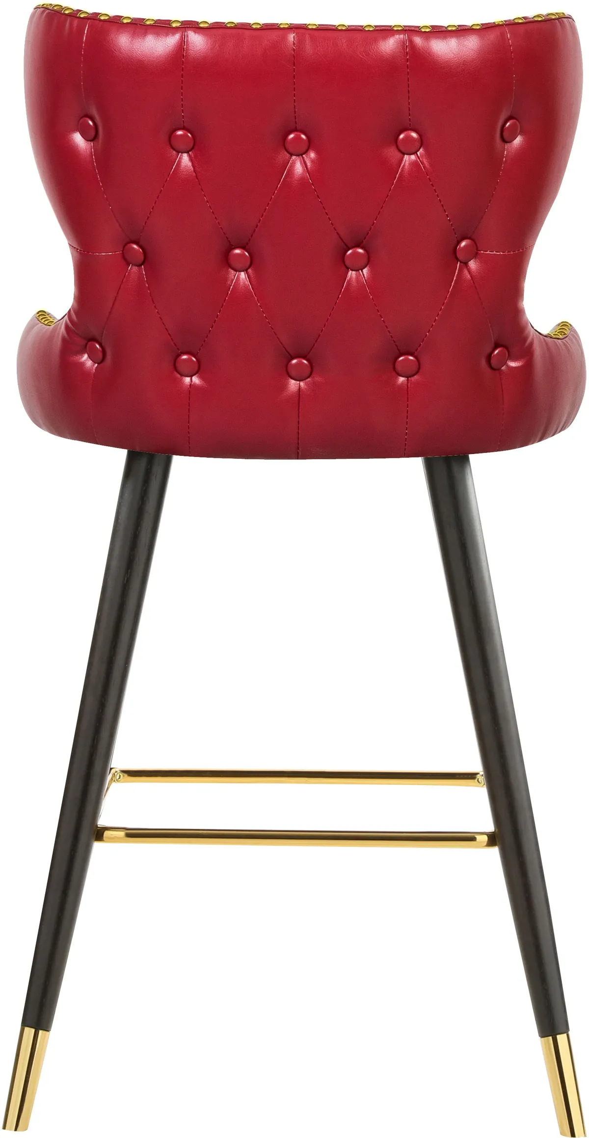 Hendrix - Counter Bar Stool (Set of 2) - Red - View 2