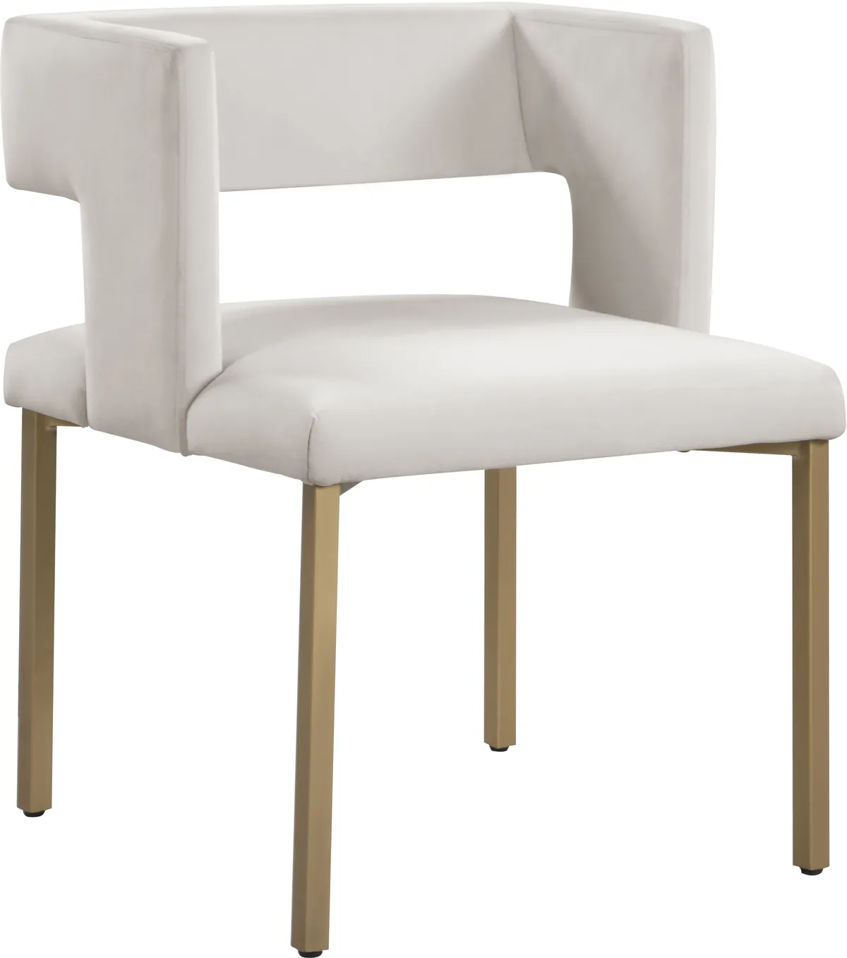 Caleb - Dining Chair (Set of 2) - Cream - Fabric