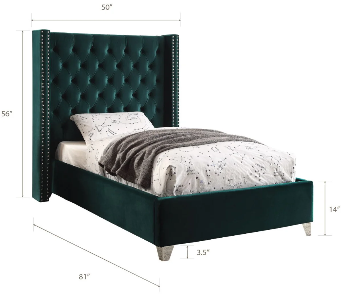 Aiden - Bed - Green