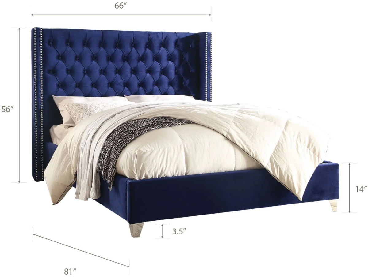 Aiden - Full Bed - Navy