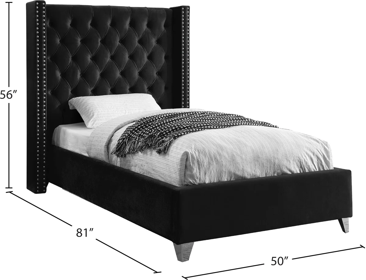 Aiden - Bed - Black