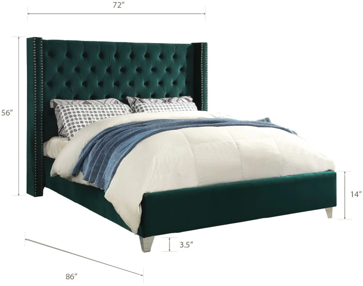 Aiden - Queen Bed - Green