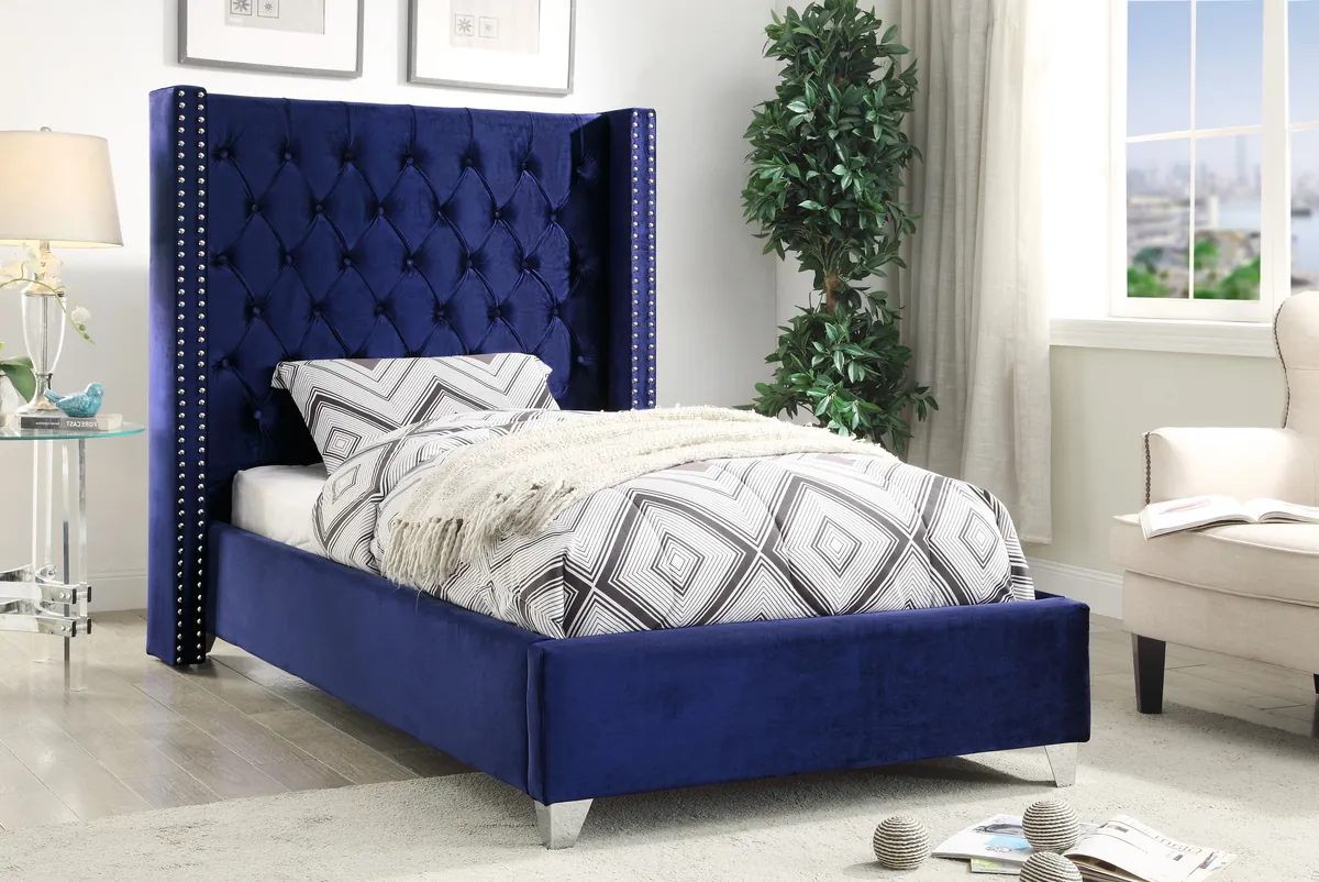 Aiden - Bed - Navy - View 2