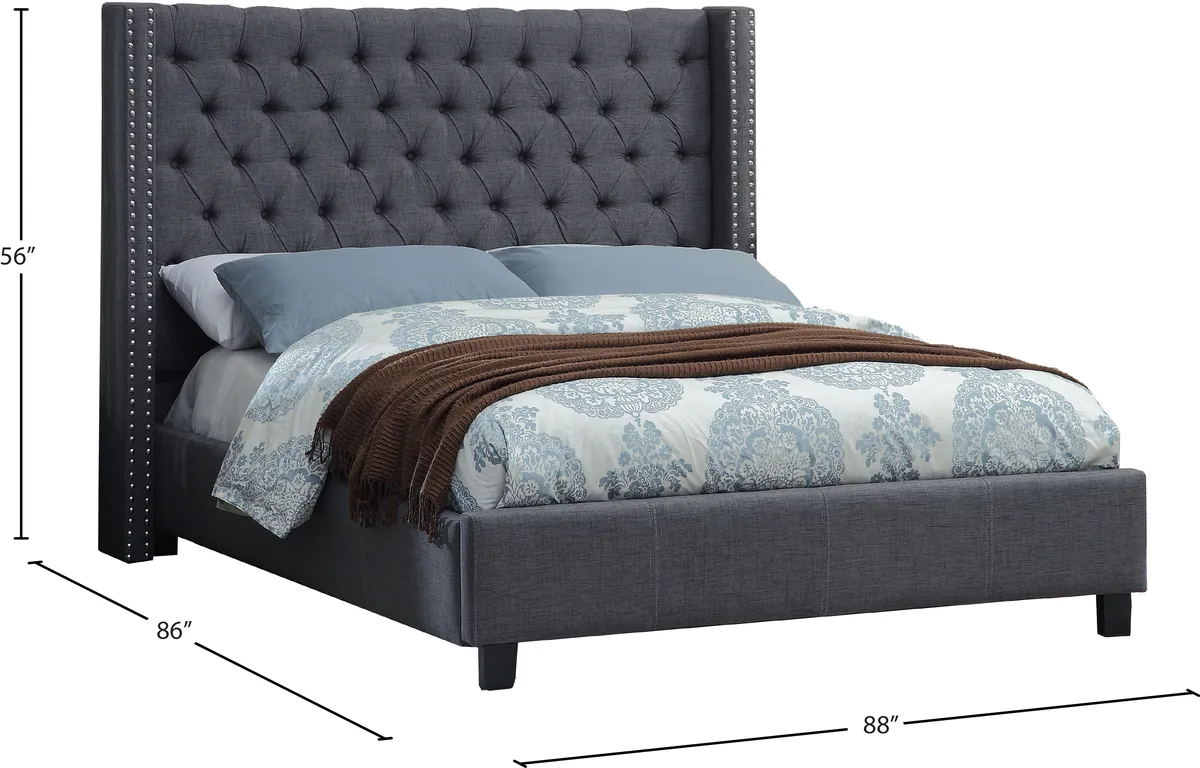 Ashton - King Bed - Gray