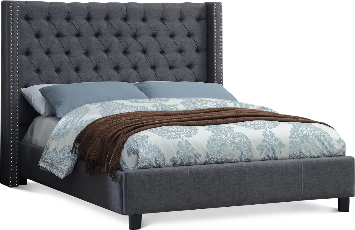 Ashton - Queen Bed - Gray