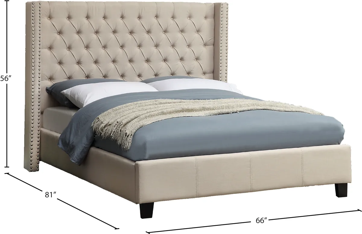 Ashton - Full Bed - Beige