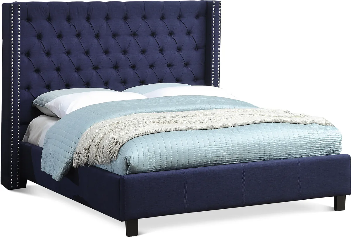 Ashton - King Bed - Navy