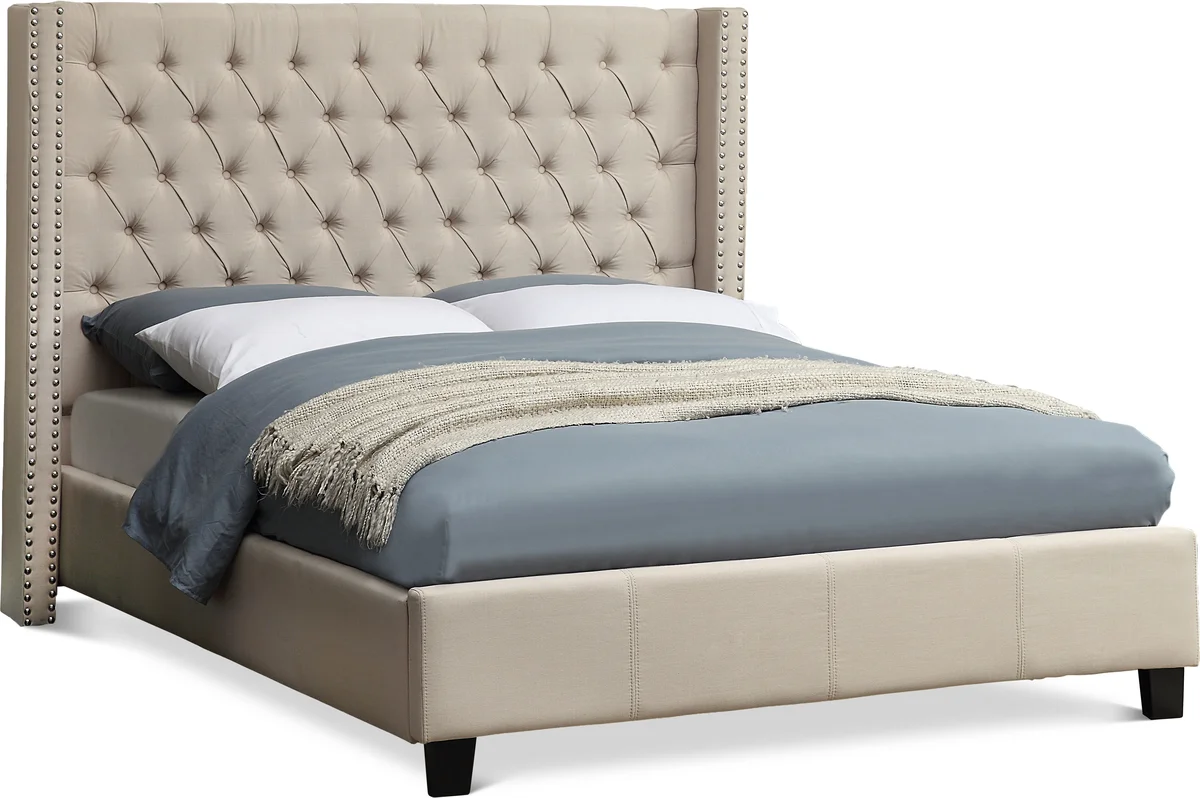 Ashton - King Bed - Beige